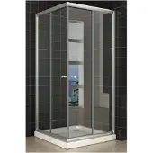 Wiesbaden Sanifun Eco hoekinstap 5mm 800x800x1900 helder glas.