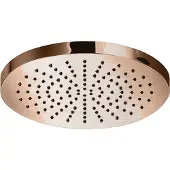 Hotbath Hoofddouche mate opbouw 20 cm geborsteld koper living colours