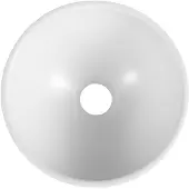 Sapho MINOR wastafel, opzetmodel, gietmarmer, diameter 26 cm, wit