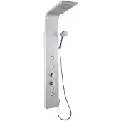 Sonstiges Douchepaneel Tusa 140 cm met Mengkraan Aluminium