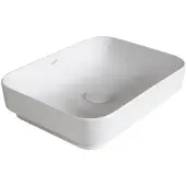 Sapho Wastafel sott aqua rechthoekig 60x14.5x38 cm keramiek wit