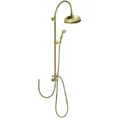Hak Regendouche opbouwset vanity retro brons