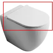 Salenzi Toiletzitting Form Slim Mat Wit