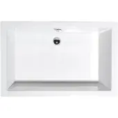Polysan Deep douchebak, rechthoek, 140x75x26cm, wit