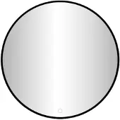 Best design Best-Design Nero Venetië ronde spiegel zwart incl. LED verlichting Ø 80 cm