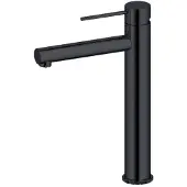 Best design Wastafelmengkraan flaach 30 cm 1-hendel mat zwart
