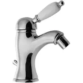 Sapho Bidetmengkraan Kirké Retro Wit 1-hendel Gebogen 18.2 cm Chroom (incl. clickwaste)