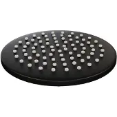 Brauer Hoofddouche Black Rond 20 cm Mat Zwart