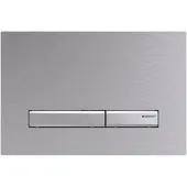 Geberit Sigma50 bedieningsplaat - 2-toets spoeling - vierkant - dualflush - chroom geborsteld