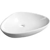 Sapho Teruel Keramische opbouwwastafel 59x39cm, wit