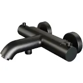 Brauer Black Edition thermostatische badkraan mat zwart