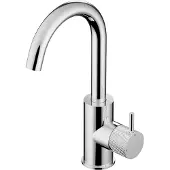 Hotbath Cobber X CX004 Wastafelkraan Draaibare Uitloop - Chroom - Zonder Waste - Messing - Kranen, Wastafelkranen, Opbouw Wastafelkranen