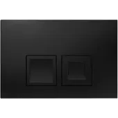 Geberit Bedieningsplaat delta 25 square by dualflush frontbediening mat zwart