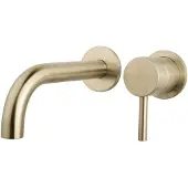 Wiesbaden Afbouwdeel Inbouw Wastafelkraan Caral Twenty Mengkraan Geborsteld Messing Goud (exclusief inbouwdeel) PVD Coating