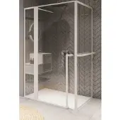 Riho Lucid 203 Douchecabine 3-delig Zij-instap 120x90cm Zwart Profiel - Veiligheidsglas - Douche, Douchecabines - 8714148594971
