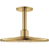 GROHE Rainshower Smartactive hoofddouche 31cm met plafondarm met 2 straalsoorten cool sunrise geborsteld