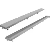 Differnz Tegelrooster t.b.v. Douchegoot 70 cm Geborsteld RVS