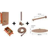 Best design Regendoucheset one pack inbouw thermostaat dijon m300 pvd glans brons