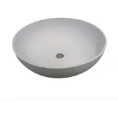 Sanimex NJOY solid surface waskom 39cm mat wit inclusief clickwaste