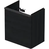 Duravit Fonteinkast d-neo wand 410x274x440 mm rechts mat eiken zwart