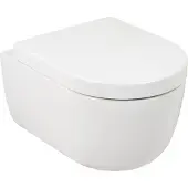 Plieger Wandcloset pack kansas diepspoel rimless compact met closet zitting 36x49 cm wit