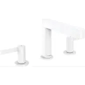 Hansgrohe Wastafelmengkraan finoris 3-gats 110 met push-open waste mat wit