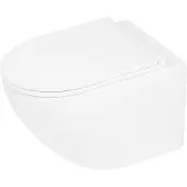 Differnz 38.500.06 Wand Toilet Rimless Met Zitting Mat Wit - 51.5 x 35.5 x 36.5 cm