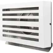 Weckx Overdruk Ventilatierooster Beta 12.5 cm Mat Wit