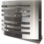 Weckx Overdruk ventilatierooster alfa 15 cm geborsteld rvs