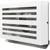 Weckx Overdruk Ventilatierooster Beta 15 cm Mat Wit