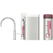Quooker cube fusion round rvs met pro3-vaq boiler