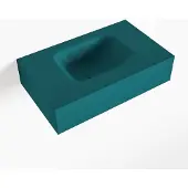 Mondiaz lex smag vrijhangende solid surface wastafel 50 cm. Positie wasbak midden