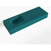 Mondiaz LEX Smag vrijhangende solid surface wastafel 90cm. Positie wasbak links