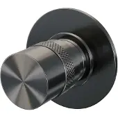 Brauer Gunmetal Edition losse inbouw stopkraan met in- en afbouwdelen gunmetal geborsteld PVD