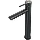Brauer Gunmetal Edition ColdStart verhoogde wastafelkraan energy-saving model A gunmetal geborsteld PVD