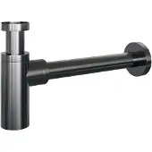 Brauer Design sifon gunmetal geborsteld PVD