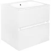 Best design Onderkast splash white greeploos 60x56x47 cm 2 softclose laden glans wit