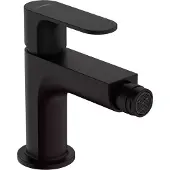 Hansgrohe Bidetmengkraan rebris s eengreeps met trekwaste mat zwart