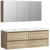 Differnz Badmeubelset reno 120x50x55 cm fsc eiken