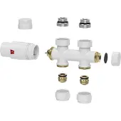 Riko Set thermostatisch onderblok recht glans wit