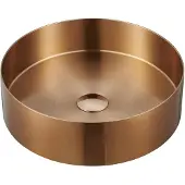 Sapho Waskom aurum rond 38x11 cm rvs mat koper