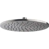 Wiesbaden UniMatch hoofddouche rond 25 x 0,8 cm geborsteld staal