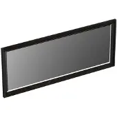 Forzalaqua Reno spiegel 120x50cm black oiled