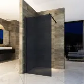 Boss & Wessing Bws douchewand 8 mm 90x200 cm | rookglas | nano coating | inloopdouche