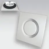 Boss & Wessing Ventielatirooster vierkant afvoer ø 125 mm, staal w