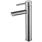 Sanilux Wastafelmengkraan rvs opbouw mengkraan rond rvs