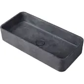 Ideavit Waskom idea.max 60x28x12 cm rechthoek beton donker grijs