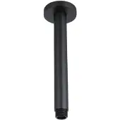 Sanilux Plafondstang regendouche uitloop rond 20 cm mat zwart