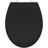 Schutte Toiletbril lupos softclose en quick-release mat zwart