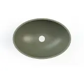 Boss & Wessing Waskom BWS Prince Cast Marble 49x34 cm Ovaal Mat Groen